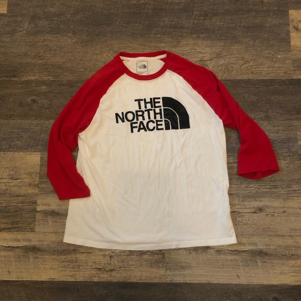 The North Face baseball style graphic T-shirt size L EUC